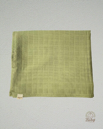 YEŞİL Bebek Örtüsü Müslin Kumaş 100x120cm OEKO-TEX Sertifikalı