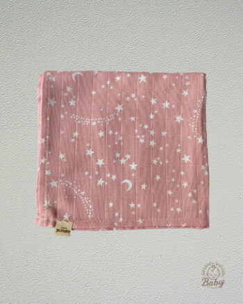Müslin Bebek Örtüsü OEKO-TEX Sertifikalı 80x90cm - Pembe